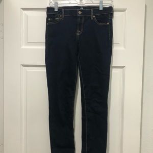 7 for all mankind skinny cropped jeans size 26